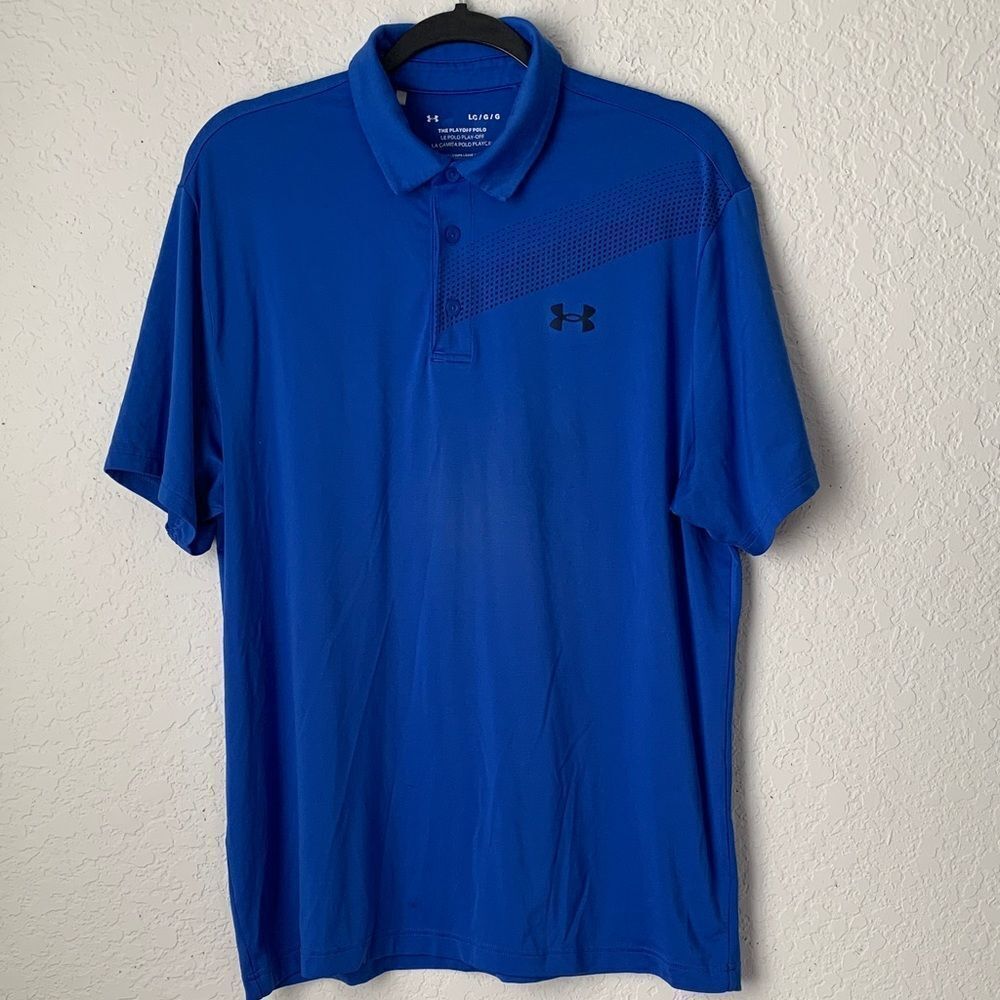 Under Armour The PlayOff Polo Shirt Bold Blue Men’s Size L